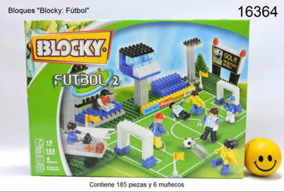 Imagen de BLOQUES "BLOCKY FUTBOL 2" 185 PCS  9.24